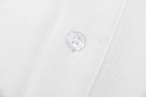 Ami Hidden Heart Logo Oversized Polo Shirt White Button