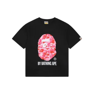BAPE Pink Camo Ape Head T-Shirt Front view