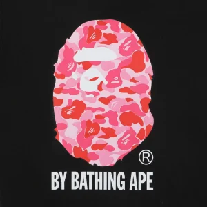 BAPE Pink Camo Ape Head T-Shirt Front Print