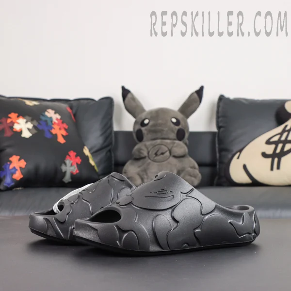 BAPE Slide #1 'Black Solid Camo'