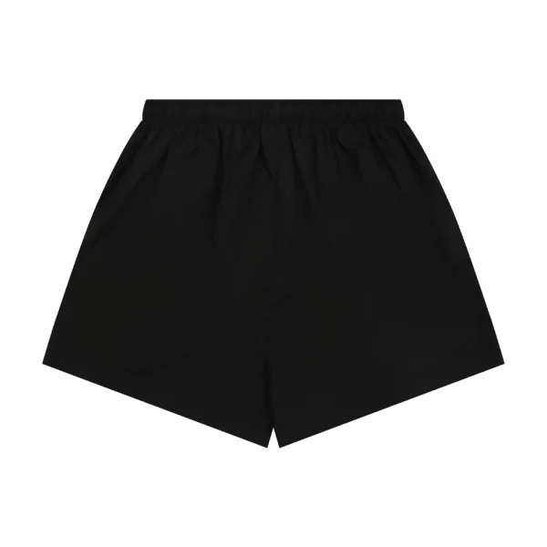 Balenciaga Distressed Gothic Script Print Shorts Back view