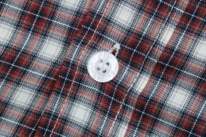 Balenciaga Layered Check Shirt Button