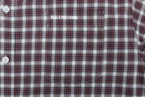 Balenciaga Layered Check Shirt Brand