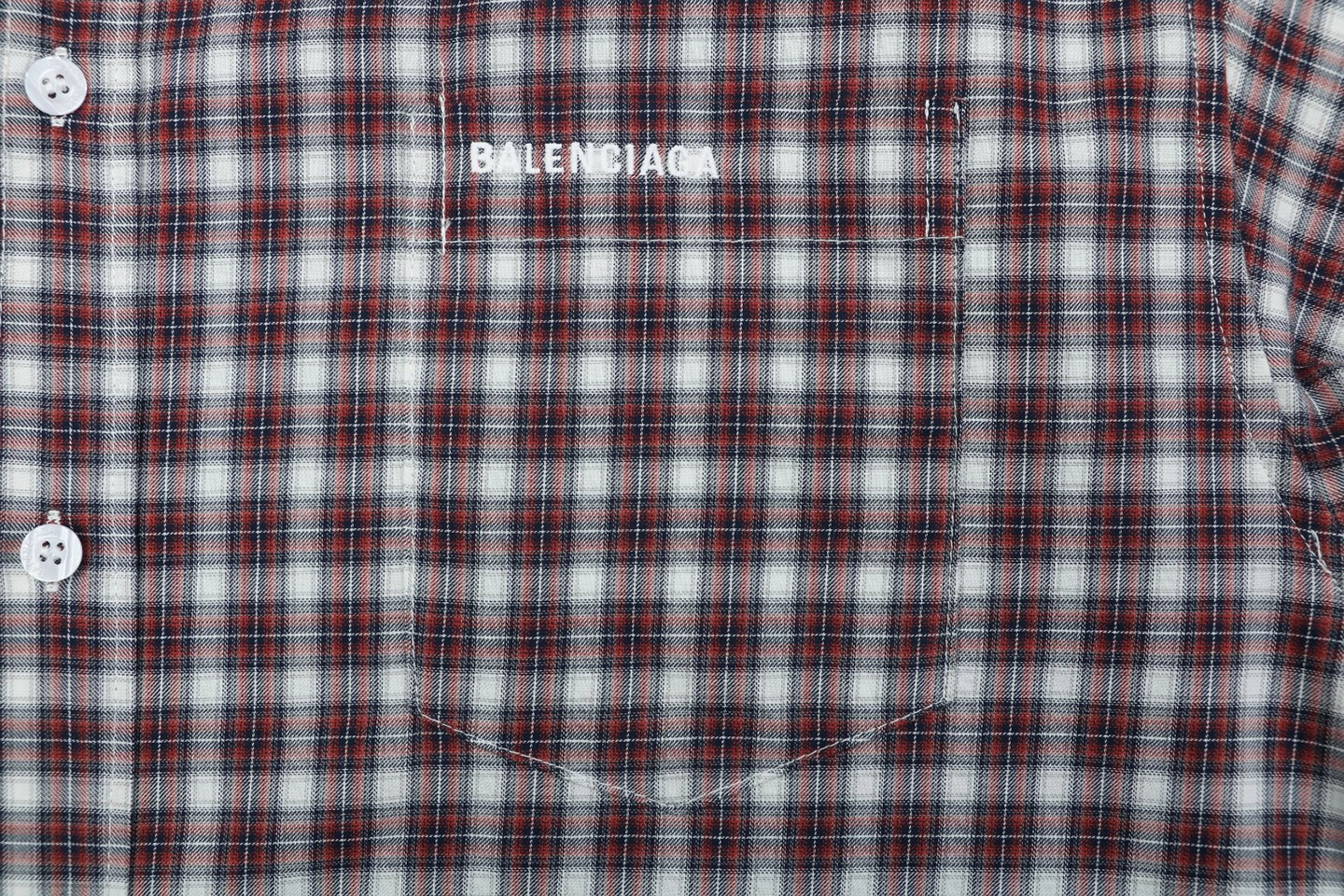 Balenciaga Layered Check Shirt Brand