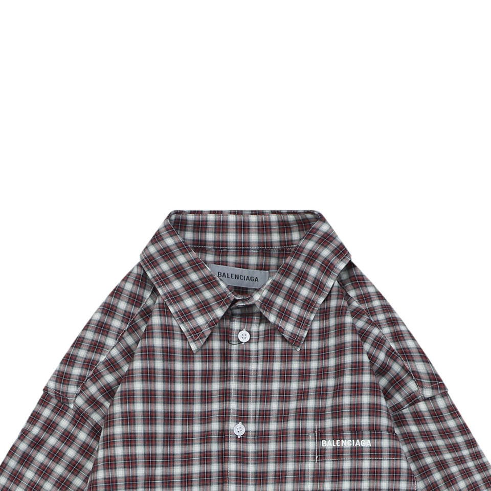 Balenciaga Layered Check Shirt