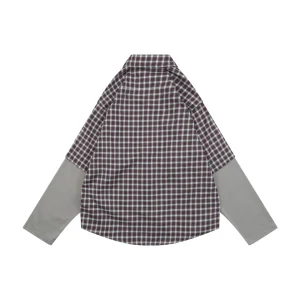 Balenciaga Layered Check Shirt Back view