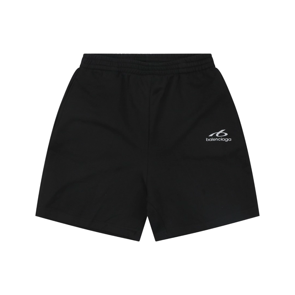 Balenciaga Reflective Logo Shorts Front view