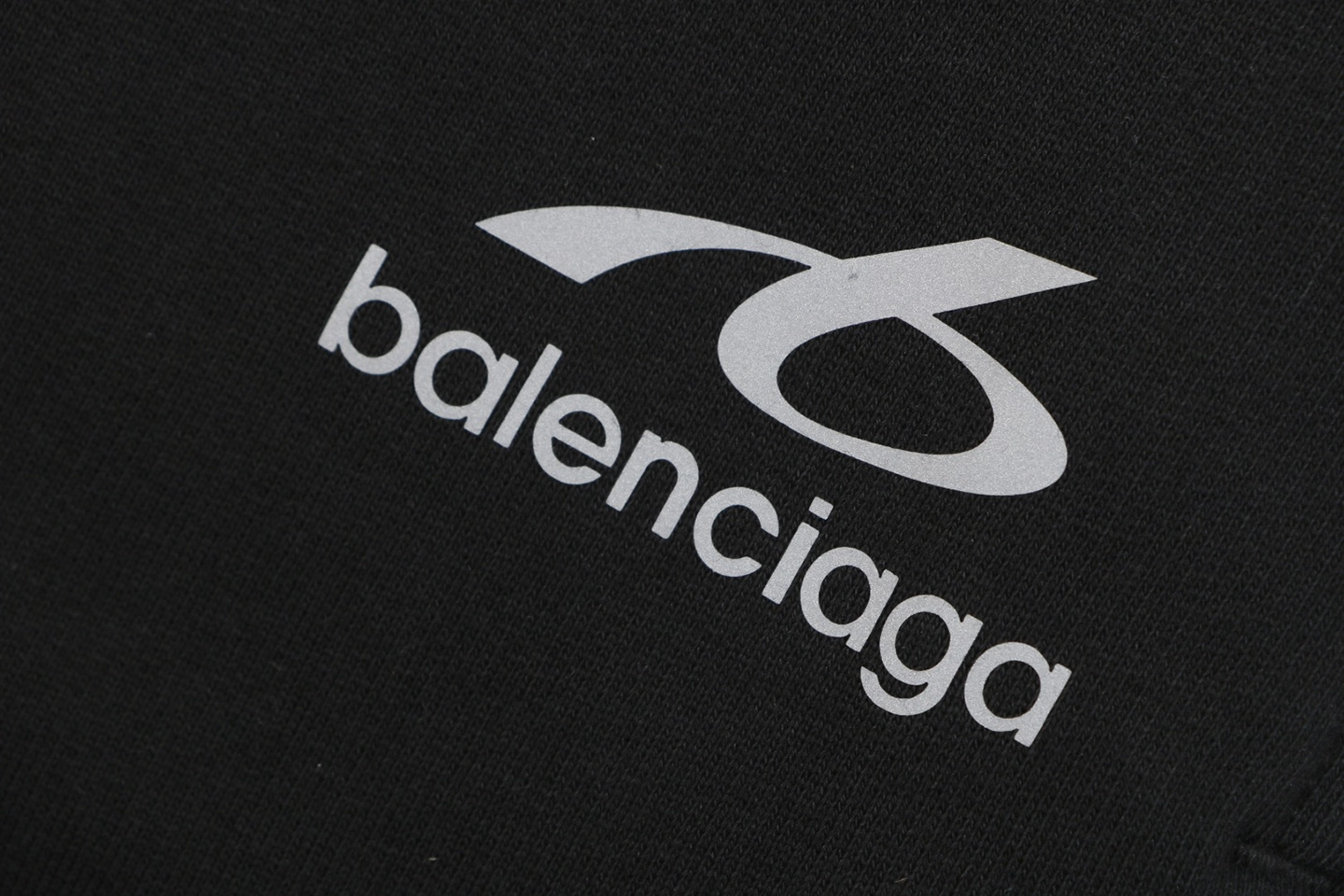 Balenciaga Reflective Logo Shorts Front Print