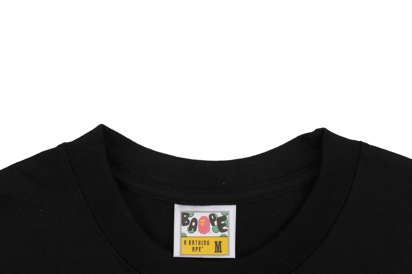 Bape Classic Ape Head Printed T-Shirt Black Collar