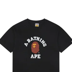 Bape Classic Ape Head Printed T-Shirt Black