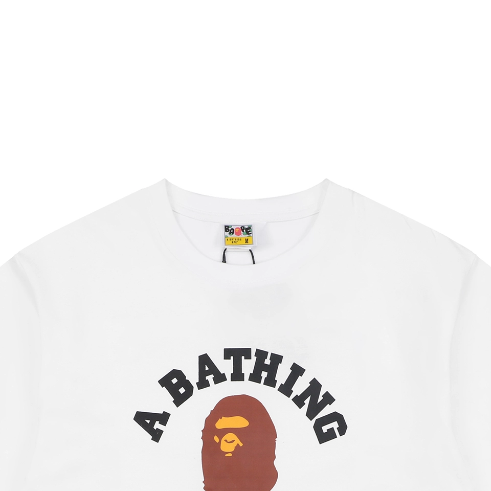 Bape Classic Ape Head Printed T-Shirt White