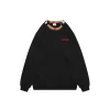 BBry Check Collar Logo Crewneck Sweatshirt (Black/White)