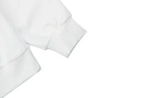Burberry Check Collar Logo Crewneck Sweatshirt White Cuff