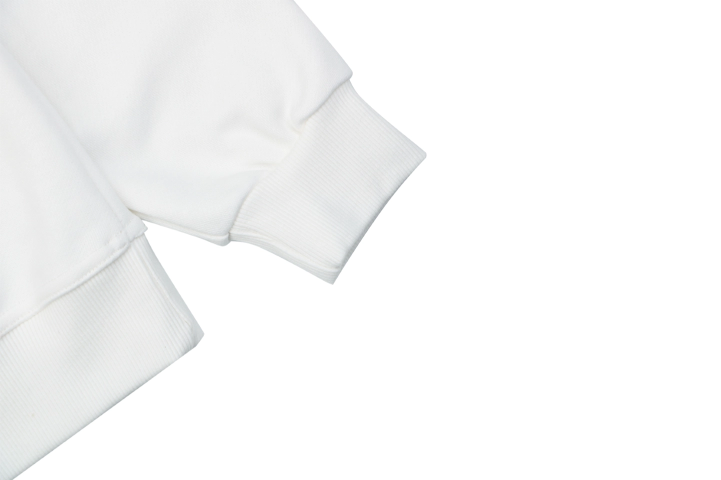 Burberry Check Collar Logo Crewneck Sweatshirt White Cuff