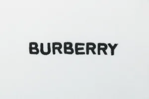 Burberry Check Collar Logo Crewneck Sweatshirt White Brand