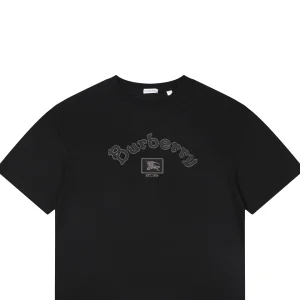 Burberry Equestrian Knight Logo Graphic T-Shirt Black