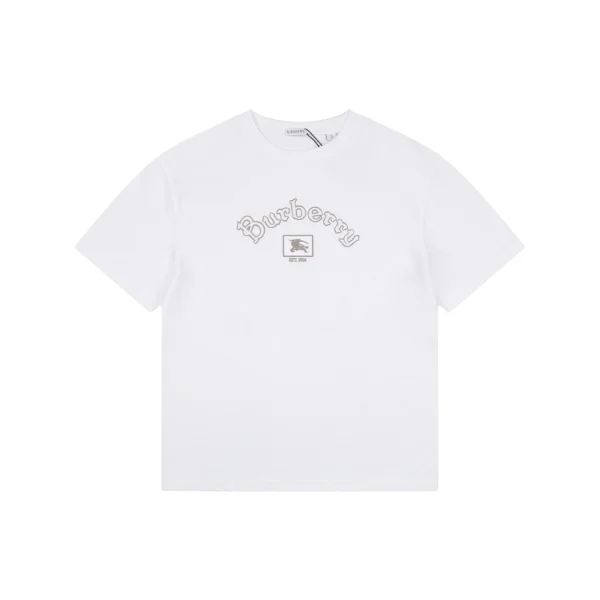 Burberry Equestrian Knight Logo Graphic T-Shirt White Front view