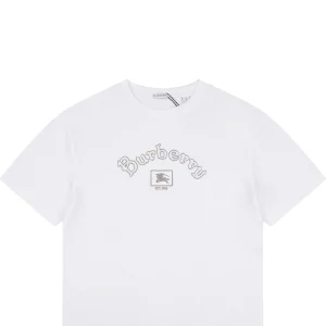 Burberry Equestrian Knight Logo Graphic T-Shirt White