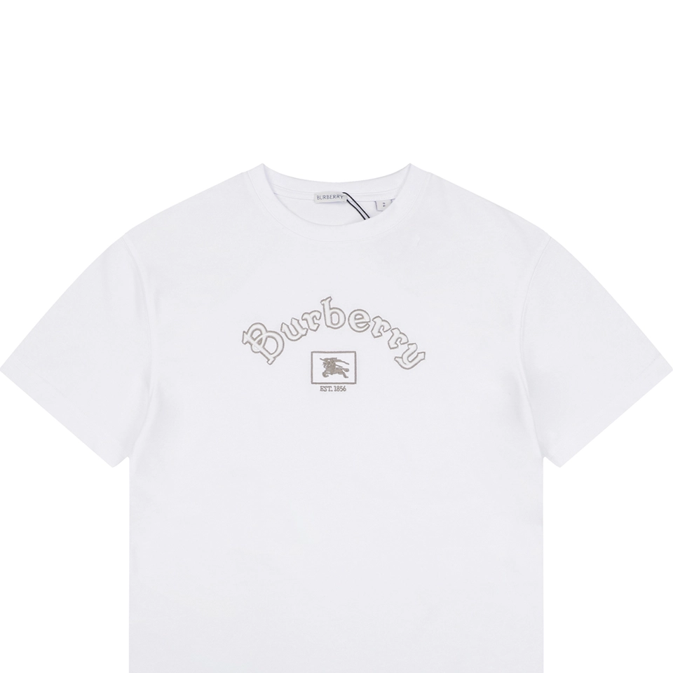 Burberry Equestrian Knight Logo Graphic T-Shirt White