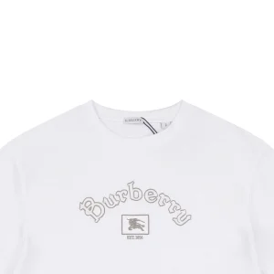 Burberry Equestrian Knight Logo Graphic T-Shirt White