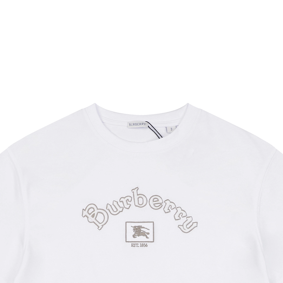 Burberry Equestrian Knight Logo Graphic T-Shirt White