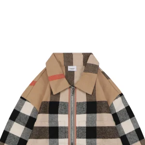 Burberry Oversized Check Pattern Jacket