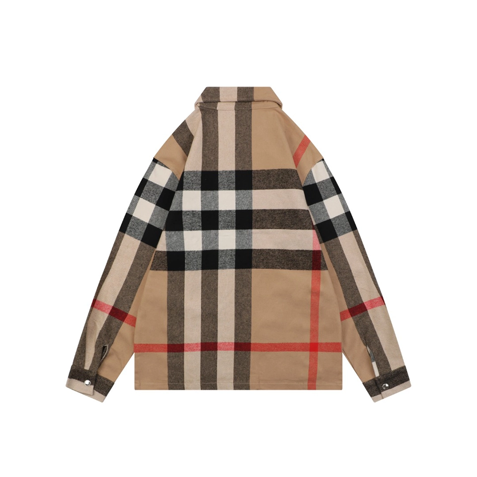 Burberry Oversized Check Pattern Jacket Back view