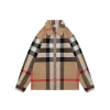 BBry Oversized Check Zip-Up Jacket
