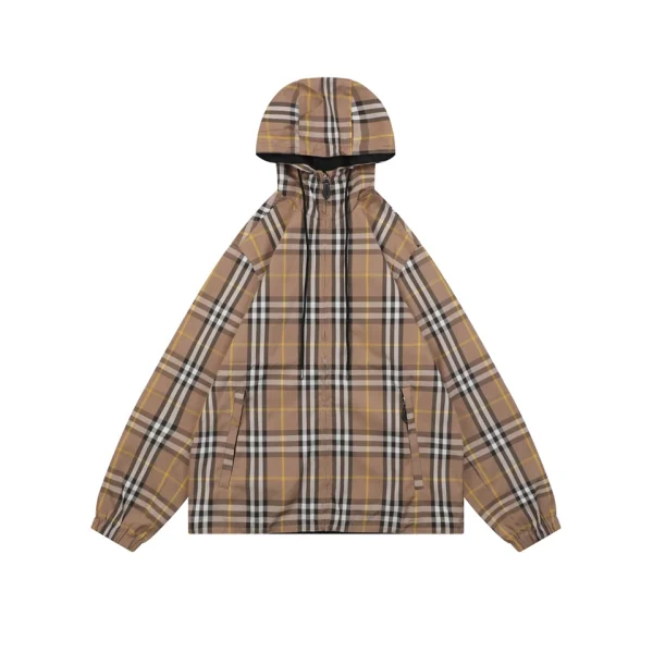 Burberry Reversible Check Hooded Jacket Front view