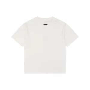 Fear of God Essentials Three Bars Silicone Logo T-Shirt White Back view