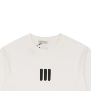 Fear of God Essentials Three Bars Silicone Logo T-Shirt White