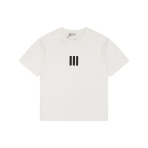Fear of God Essentials Three Bars Silicone Logo T-Shirt White Front view