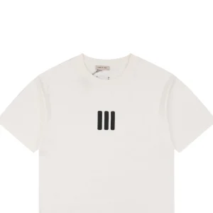 Fear of God Essentials Three Bars Silicone Logo T-Shirt White