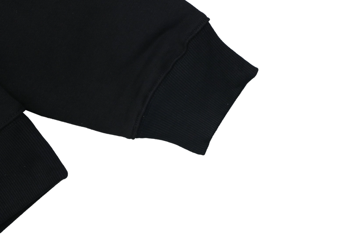 Fendi FF Dog Embroidered Crewneck Sweatshirt Black Cuff