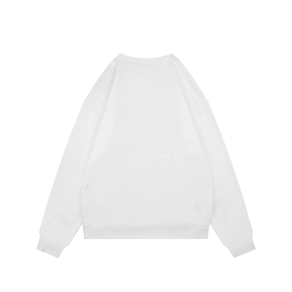 Fendi FF Dog Embroidered Crewneck Sweatshirt White Back view