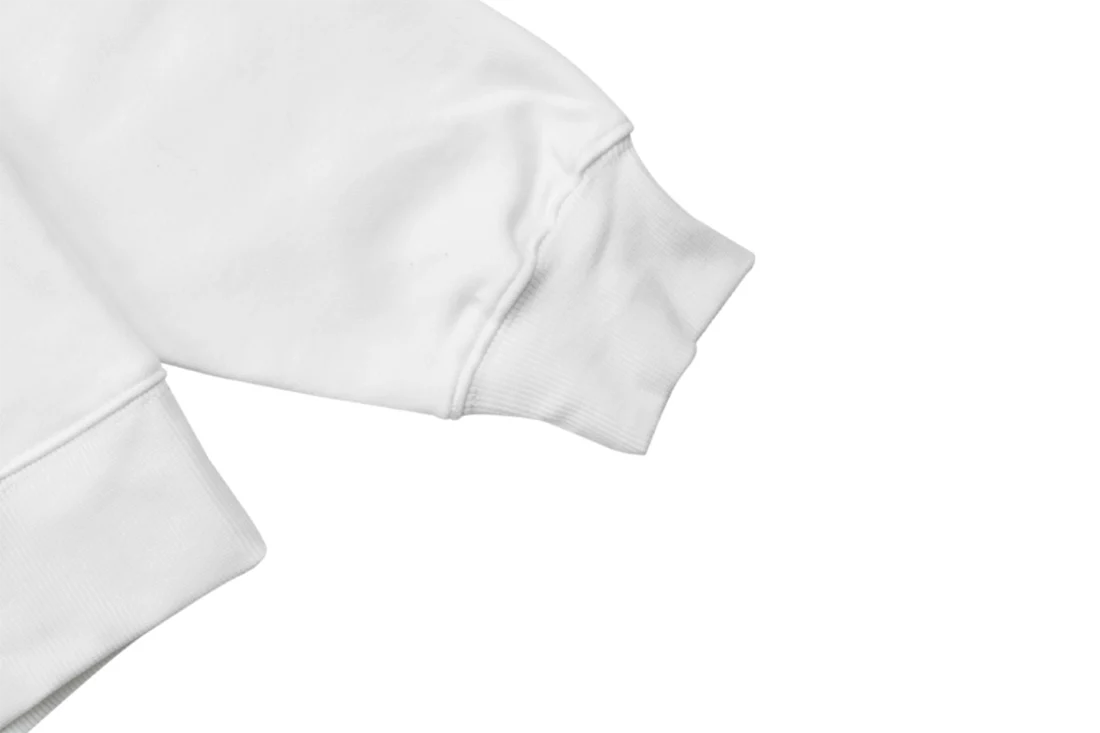 Fendi Gradient Logo Embroidered Hoodie White Cuff