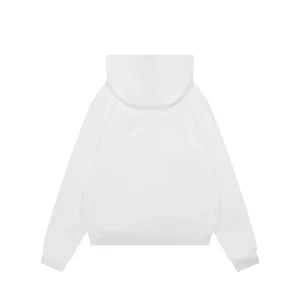 Fendi Gradient Logo Embroidered Hoodie White Back view