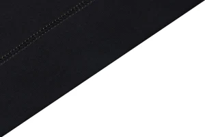 Fendi Leather Logo Pocket Contrast Stitch T-Shirt Black
