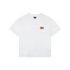 FD Leather Logo Pocket Contrast Stitch T-Shirt (White/Black)