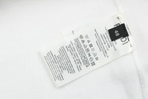 Fendi Tonal FF Embroidered Knit T-Shirt White Wash label