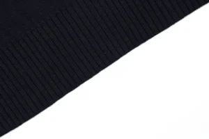 Fendi Tonal FF Embroidered Knit T-Shirt Black