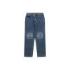Loe Anagram Knee Panel Denim Trousers