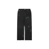 Maison Margiela Paint Splatter Distressed Black Denim Pants