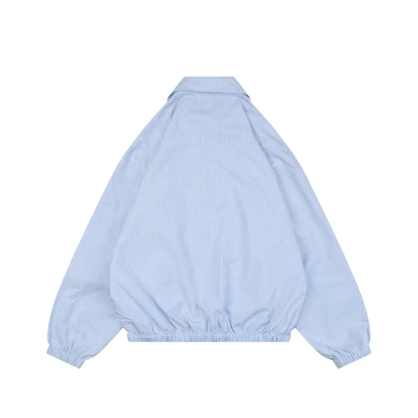Miu Miu Gingham Zip Jacket Back view