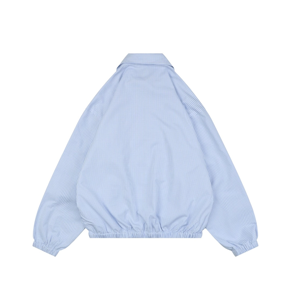 Miu Miu Gingham Zip Jacket Back view