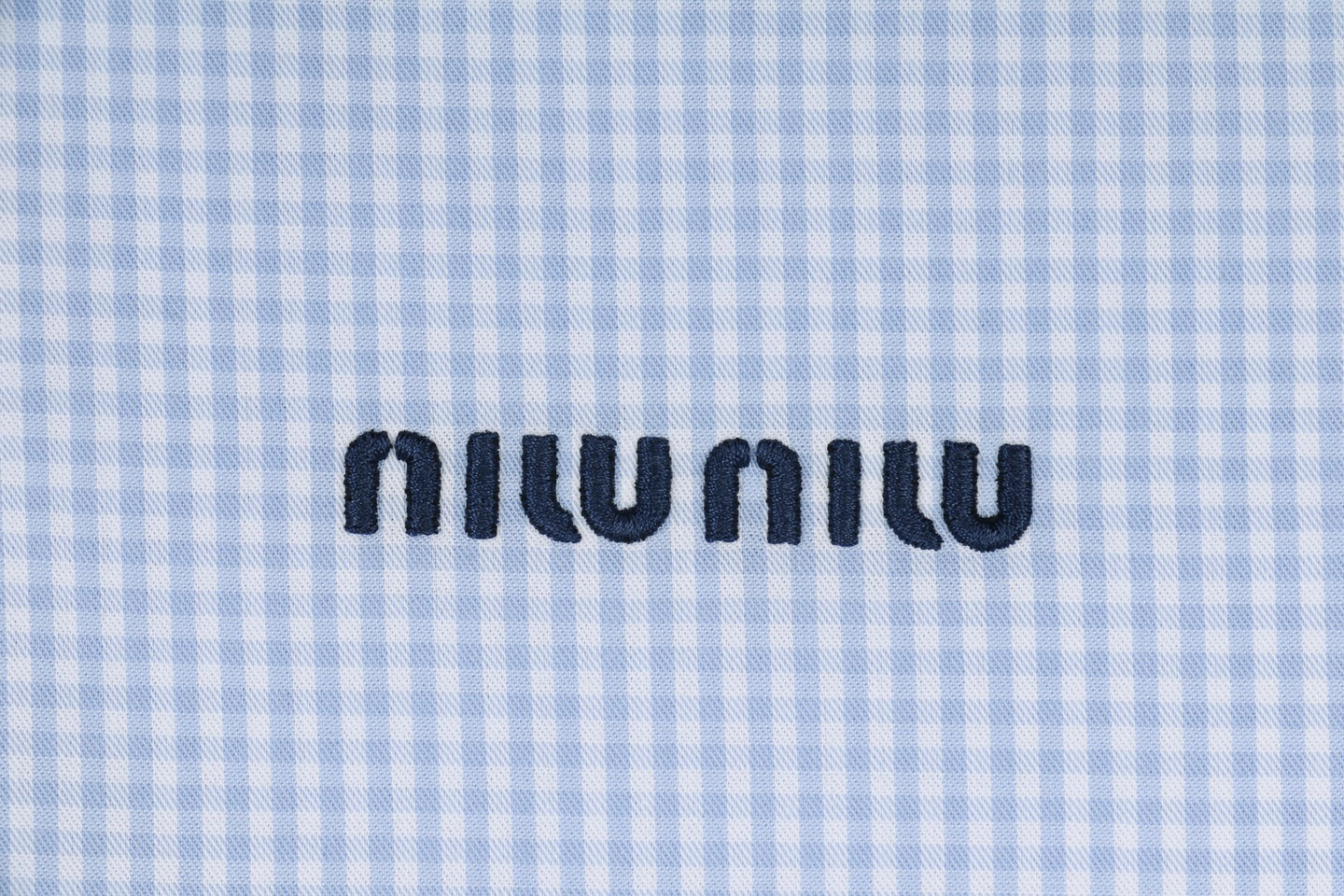 Miu Miu Gingham Zip Jacket Brand