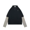 MiuM Layered Stripe Polo Shirt
