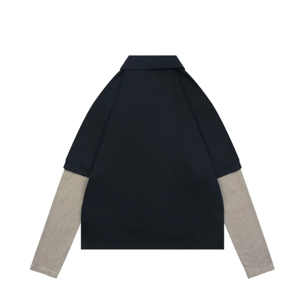 Miu Miu Layered Stripe Polo Shirt Back view