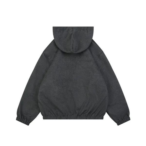 Miu Miu Reversible Striped Hooded Jacket Front side Back view