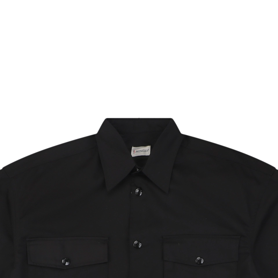 Moncler Logo Patch Double Pocket T-Shirt Black
